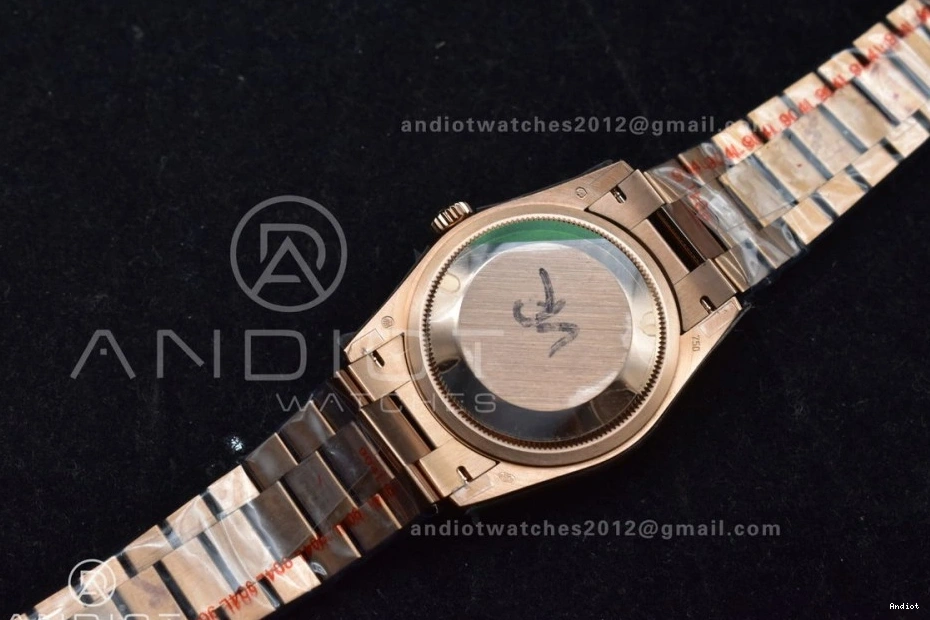 (Gain RG vr3255 904L Dial Grey Steel President with DayDate QF 36 Diamond Square Bracelet Best on V5 Edition Weight) 0506